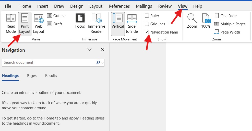 Instructions on how to delete blank pages in Microsoft Word 