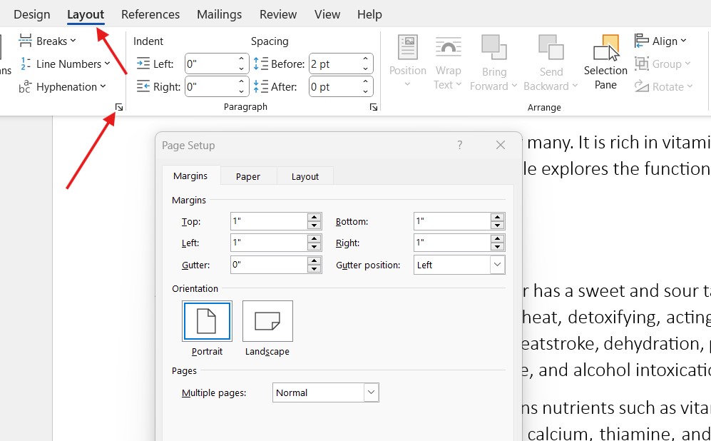 Rotate Any Page Horizontally in Microsoft Word