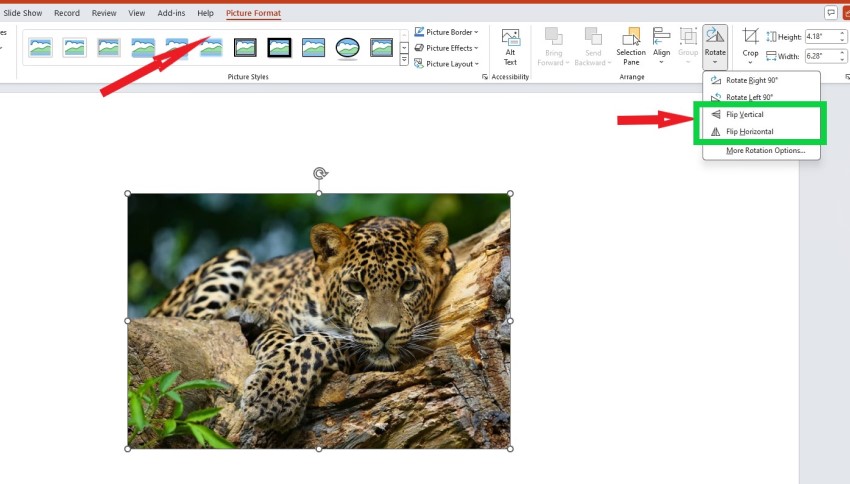 4 ways to rotate and flip images, text, and objects in Powerpoint